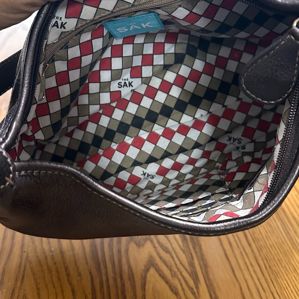 The Sak Dark Brown Leather Shoulder Bag - Picture 7 of 8